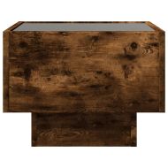 Нощна масичка с Infinity LED, опушен дъб, 40x40x30 см