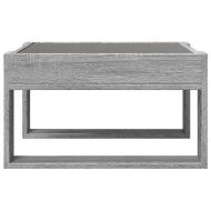 Маса за кафе с Infinity LED, сив сонома, 50x53x30 см