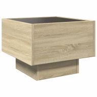 Нощна масичка с Infinity LED сонома дъб 40x40x30 см