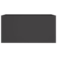 Кашпа, черна, 62x30x29 см, стомана