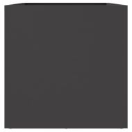 Кашпа, черна, 62x30x29 см, стомана