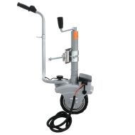 Алуминиево моторизирано опорно колело за ремарке 12 V 350 W