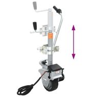 Алуминиево моторизирано опорно колело за ремарке 12 V 350 W