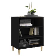 Бюфет черен 57x35x70 см инженерно дърво