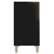 Бюфет черен 57x35x70 см инженерно дърво