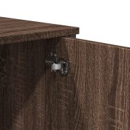 Конзолна маса, кафяв дъб, 100x35x74,5 см, инженерно дърво