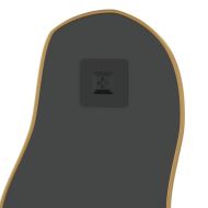 Стенно огледало златисто 90x40 см