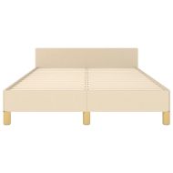 Рамка за легло без матрак, кремава, 120x200 см, плат
