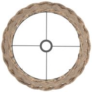 Абажур за лампа кафяв Ø40x26 см ракита