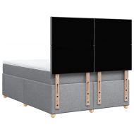 Боксспринг легло с матрак, светлосиво, 140x190 см плат