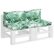 Палетни възглавници, 2 бр, на листа, текстил