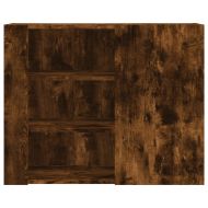 Стенен шкаф, опушен дъб, 75x35x60 см, инженерно дърво