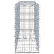 Габионна кошница с покритие, 200x50x100 см, поцинковано желязо