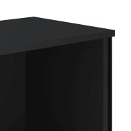 Библиотека черна 80x31x106 см инженерно дърво