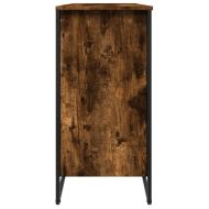 Шкаф за обувки, опушен дъб, 80x38x78 см, инженерно дърво