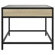 Маса за кафе с Infinity LED, сонома дъб, 50x50x41 см