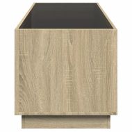 Маса за кафе с Infinity LED, сонома дъб, 90x50x50 см