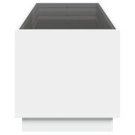 Маса за кафе с Infinity LED, бяла, 90x50x50 см