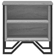 Нощни шкафчета, сив сонома, 2 бр, 40x30x40 см, инженерно дърво