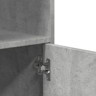 Подвижен шкаф, бетонно сив, 55x40x91 см, инженерно дърво