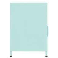 Нощни шкафчета, 2 бр, мента, 35х35х51 см, стомана