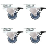 8 бр двуколесни въртящи се колела, 50 мм