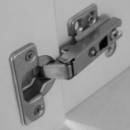 Бюро с чекмедже и шкаф, бял, 100x40x73 cм