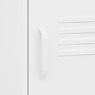 Нощно шкафче, бяло, 35х35х51 см, стомана