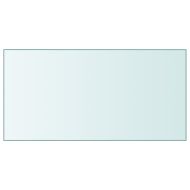 Плот за маса прозрачен 50x100 см закалено стъкло