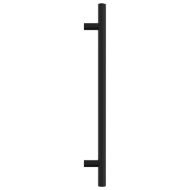 Дръжки за шкафове, 20 бр, черни, 192 мм, неръждаема стомана