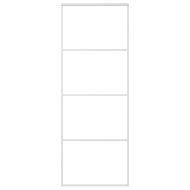 Плъзгаща се врата, ESG стъкло и алуминий, 76x205 см, бяла