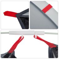 Плажна палатка, 2-местна, сиво, изскачаща, водоустойчива