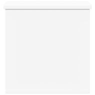 Кутия за съхранение, бяла, 30x35x35 см, инженерна дървесина