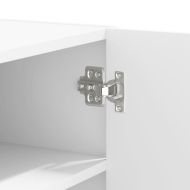 Стенен шкаф, бял, 75x35x60 см, инженерно дърво