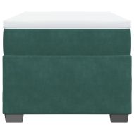 Боксспринг легло с матрак, тъмнозелено, 90x200 см, кадифе