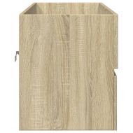 Шкаф за мивка за баня дъб сонома 100x38,5x45 см инженерно дърво