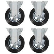 Фиксирани колела, 4 бр, 160 мм