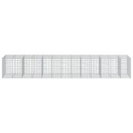 Габионна кошница с покритие, 650x100x100 см, поцинковано желязо