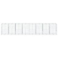 Габионна кошница с покритие, 800x100x150 см, поцинковано желязо