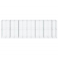 Габионна кошница с покритие, 650x100x200 см, поцинковано желязо