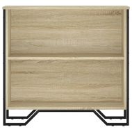 Библиотека, сонома дъб, 80x31x74,5 см, инженерно дърво
