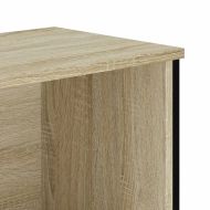 Библиотека, сонома дъб, 80x31x74,5 см, инженерно дърво