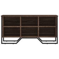 Шкаф за обувки, кафяв дъб, 90x38x45,5 см, инженерно дърво