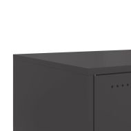 Маса за кафе, черна, 68x50x43,5 см, стомана