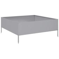 Градинска повдигната леха 100x100x25 см поцинкована стомана