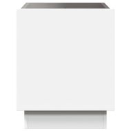 Нощна масичка с Infinity LED бяла 50x50x50 см