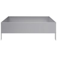 Градинска повдигната леха 100x100x33,5 см поцинкована стомана