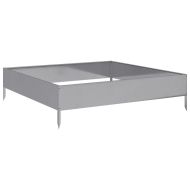 Градинска повдигната леха 100x100x26 см поцинкована стомана