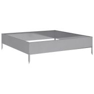 Градинска повдигната леха 100x100x26 см поцинкована стомана