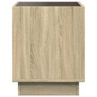 Нощна масичка с Infinity LED, сонома дъб, 50x50x50 см